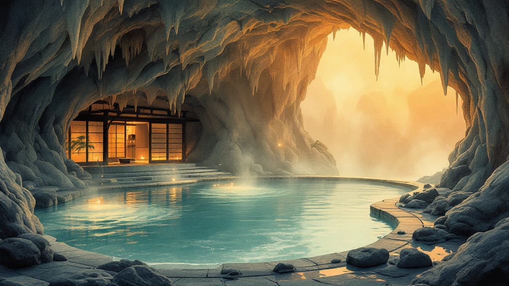 Shin Anbi Onsen Seiryokaku hot spring in Hachimantai, Iwate