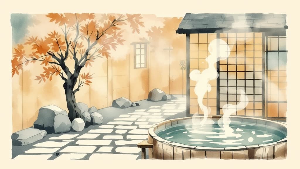 Arima Kaido Onsen Suzuran no Yu hot spring in Kobe, Hyogo
