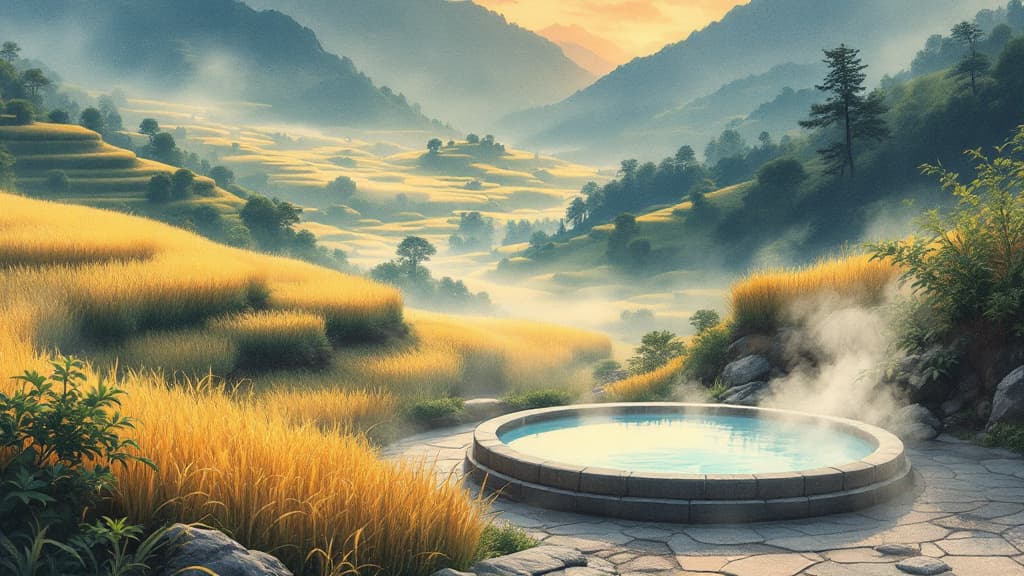 Tokachi Airport Spa Sora hot spring in Nakasatsunai Village, Hokkaido